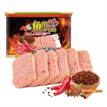 Ayi 鱼肉午餐肉 麻辣 198g