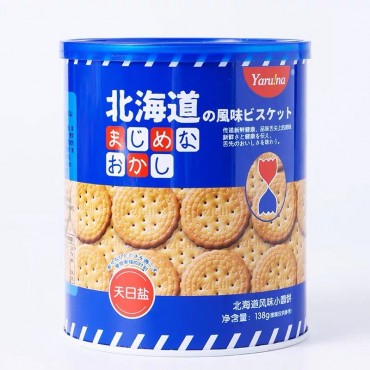 北海道风味日式小圆饼干-海盐味 138g